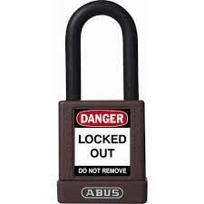 09807 -  NON-CONDUCTIVE SAFETY PADLOCK 74/40 KD BROWN RH-6