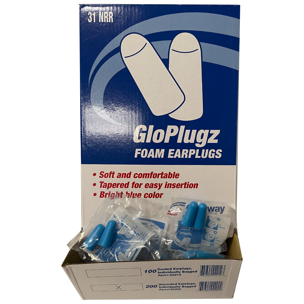 GloPlugz Foam Uncorded Ear Plugs (200 Count)