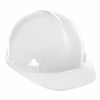 138-14834 -  SC-6 Hard Hat, 4-point Ratchet, Front Brim, White.
