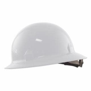 138-20697:  Jackson Safety Blockhead Safety Hard Hat, 8-Pt. Ratchet Suspension, Full Brim Style, White