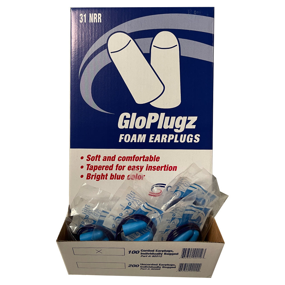 GloPlugz Foam Corded Ear Plugs (100 Count)