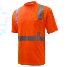 5002/5XL - HI-VIS SHORT SLEEVE TSHIRT, ORANGE 5XL