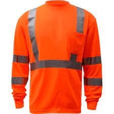 5506/S  - HI-VIS CLASS 3 LONG SLEEVE T-SHIRT, ORANGE SMALL