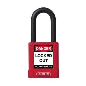 Aluminum Safety Padlock Red