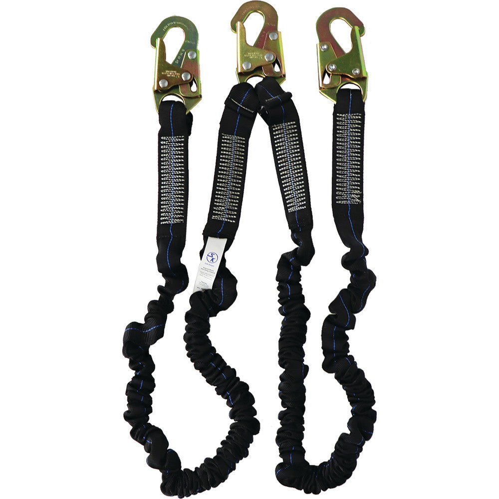 Dingo Core™ 4.5-6ft Dual-Leg Internal Shock-Absorbing Elastic Lanyard