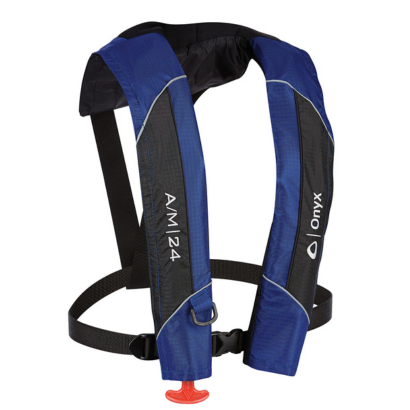 132000-500-004-15:  Onyx A/M-24 AUTOMATIC/MANUAL INFLATABLE LIFE JACKET (Blue)