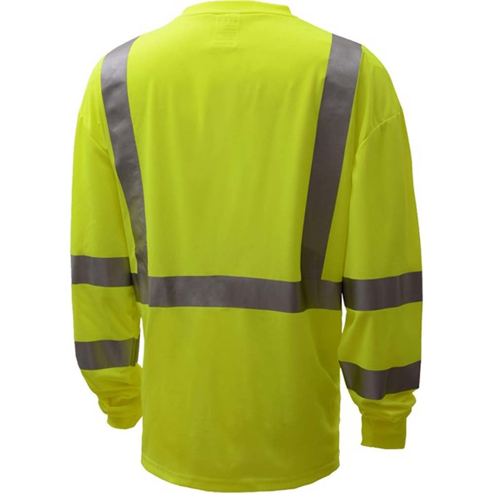 Safety Long Sleeve T-Shirt with Chest Pocket