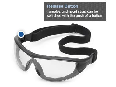 Hybrid Eye Safety Glasses/Goggles
