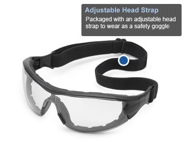 Hybrid Eye Safety Glasses/Goggles