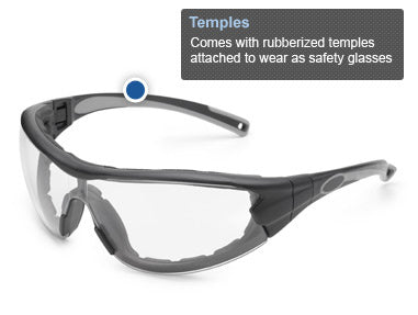 Hybrid Eye Safety Glasses/Goggles