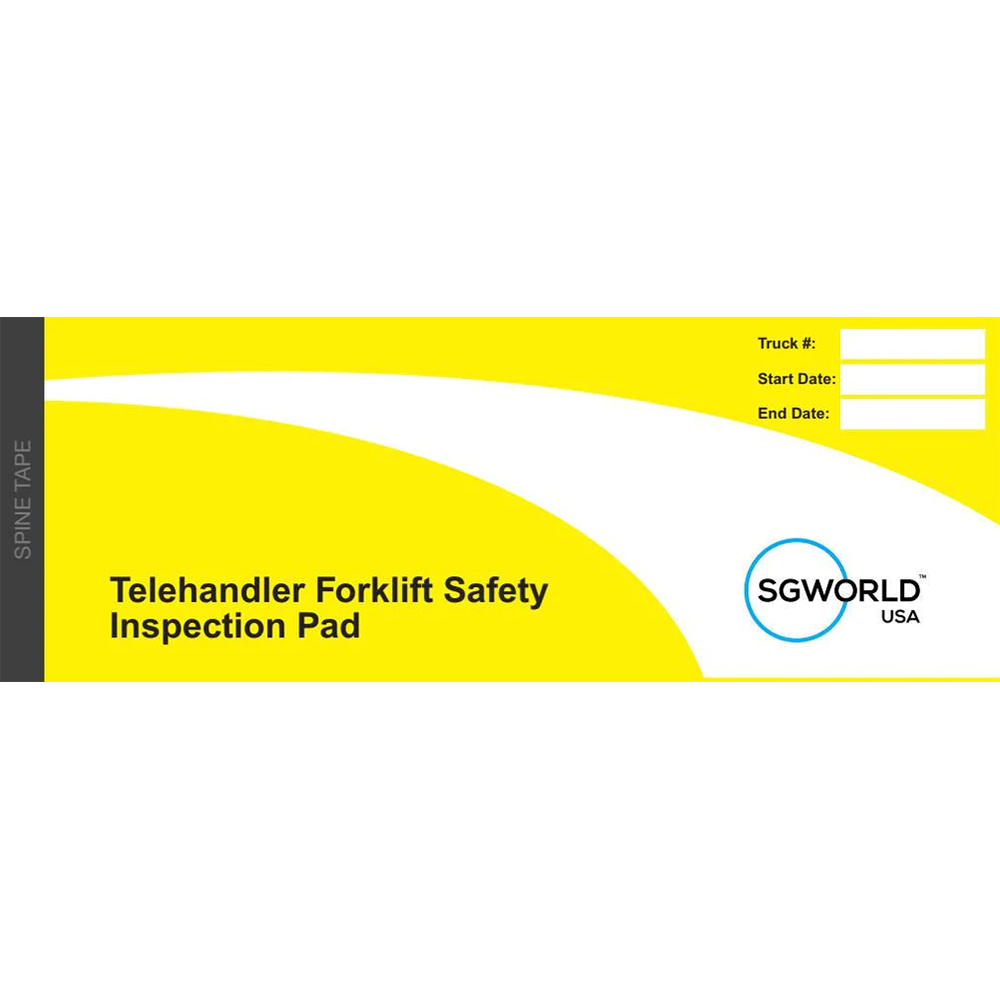 TH-KITPUS - Telehandler/Lull/Extended Reach Forklift Inspection Book Includes 30 Inspections Forms (2-Part Forms)