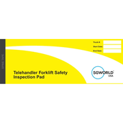 TH-KITPUS - Telehandler/Lull/Extended Reach Forklift Inspection Book Includes 30 Inspections Forms (2-Part Forms)