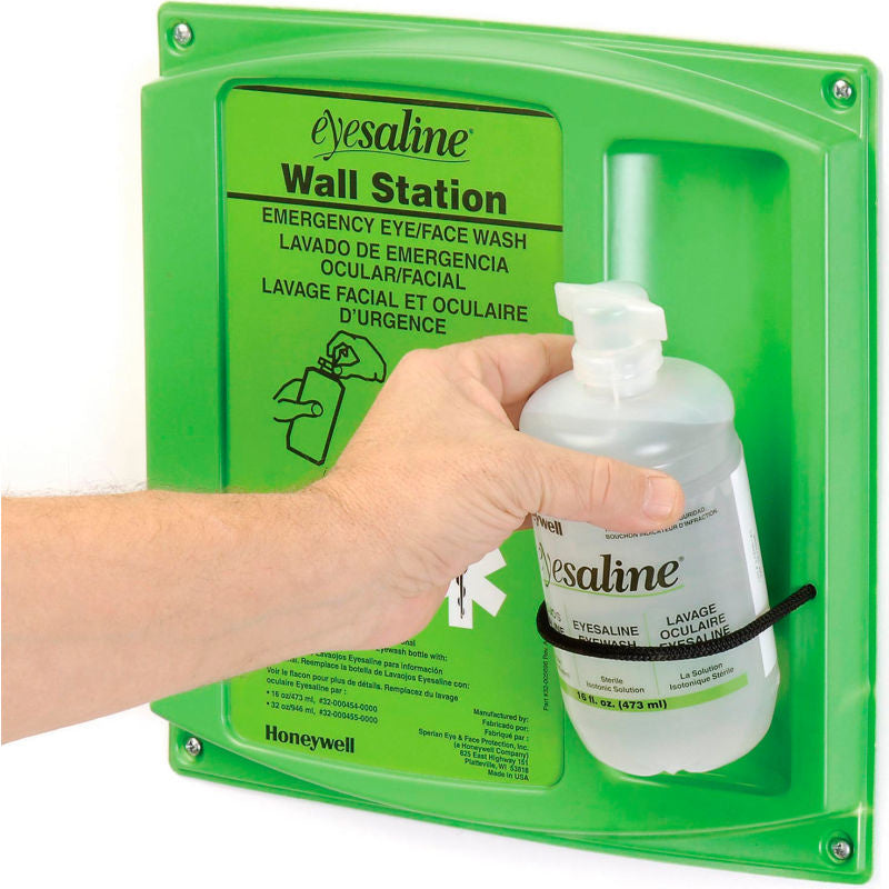 Eye Saline Wall Station Single 16 Oz