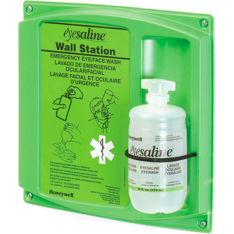 Eye Saline Wall Station Single 16 Oz