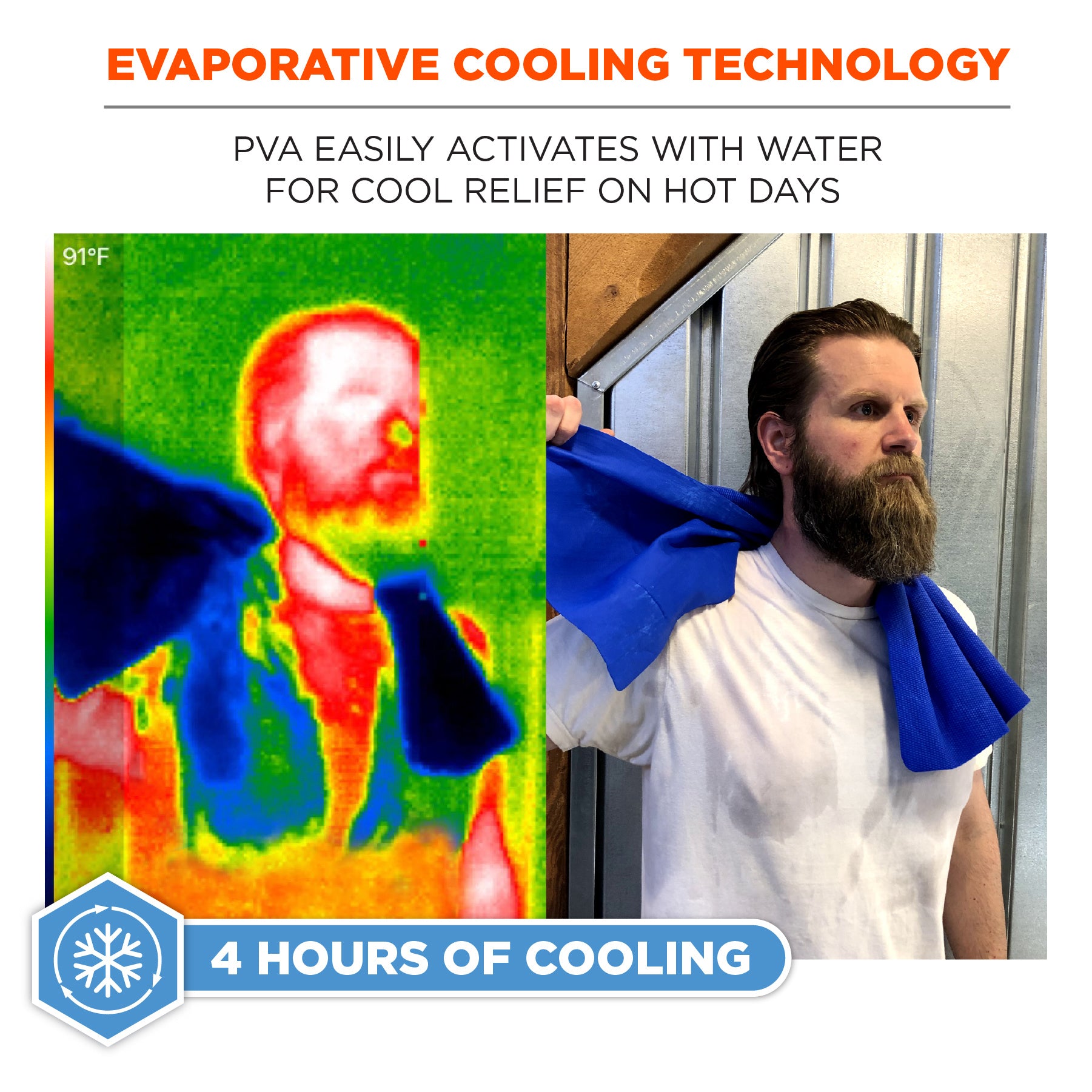 Chill-Its Cooling Towel Navy