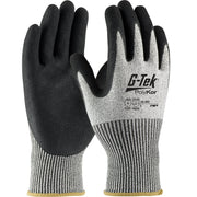 16-350/M:   G-Tek Nitrile Coated MicroSurface Grip A4 Cut Gloves. Size: Medium(1 Dozen)