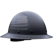 280-HP1481USA-11M: Wolfjaw™ Full Brim Smooth Dome Hard Hat with Fiberglass Resin Shell, Graphic USA Flag Design, 8-Point Riveted Textile Suspension and Wheel-Ratchet Adjustment