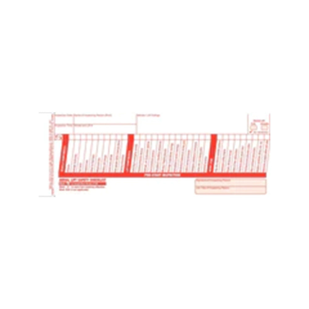 AL-KITPUS - Aerial Lift Inspection Book Includes 30 Inspections Forms (2-Part Forms)