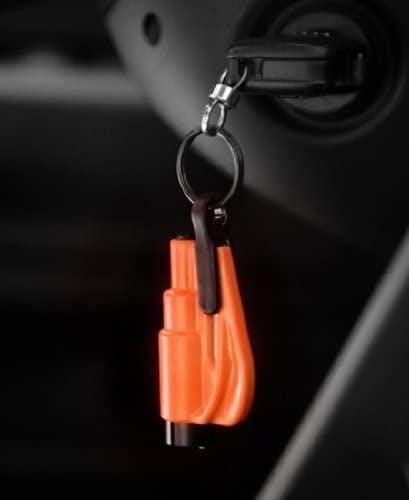 Herramienta de escape para coche / Cortador de cinturón de seguridad / Rompeventanas (Azul)