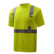 5001/S - HI-VIS CLASS 2 SHORT SLEEVE T-SHIRT, LIME.  SMALL