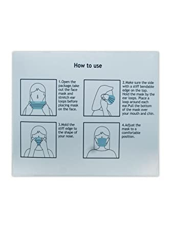 Disposable 3-ply Mask, 50 Per Box (MM005)