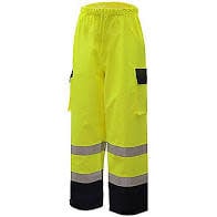 Standard Class E Premium Waterproof Rain Pants 4XL/5XL Lime/Black