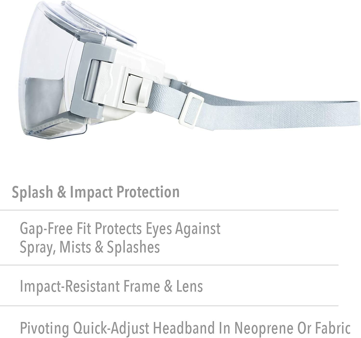 Honeywell Uvex® Stealth® Anti-Fog, Chemical Splash, & Impact Resistant Goggles. (Tinted)