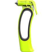 RQM-HMR:  RESQME 2-IN-1 WINDOW BREAK HAMMER & SEATBELT CUTTER.  HI-VIS YELLOW