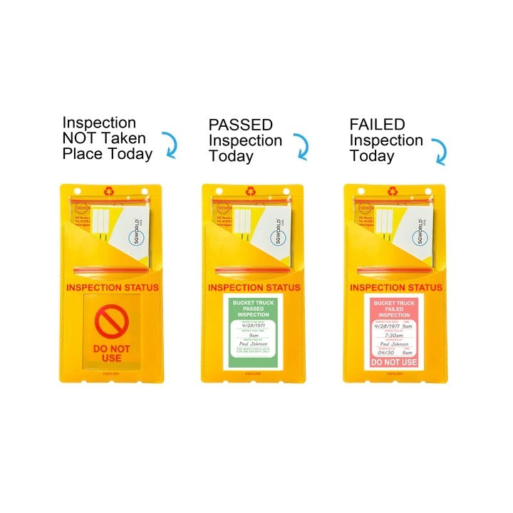 BPADDLEUSKIT - Inspection Status and Book Storage Pouch with Zip Tie