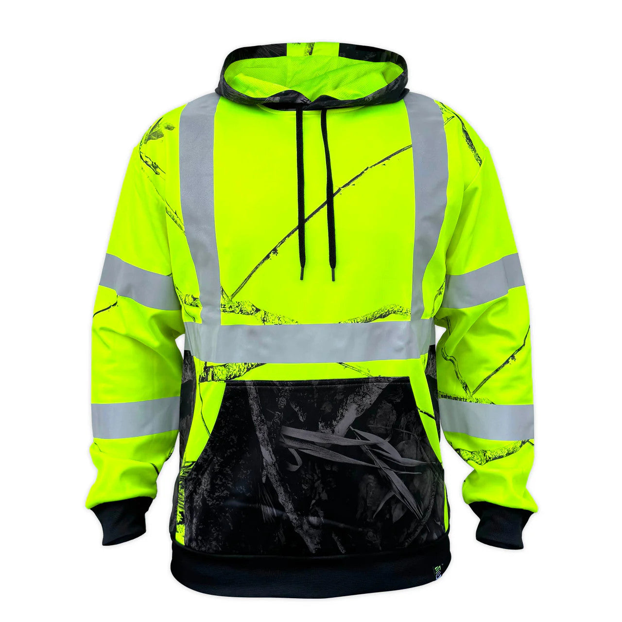 890403L- DAYBREAK CAMO PULL OVER SAFETY HOODIE. ANSI CLASS 3 / SIZE: LARGE