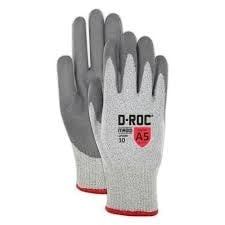 GPD590 - D-ROC GPD590 Polyurethane Palm Coated Cut Resistant A5 Work Gloves - Size 10 / XL (Per Pair)