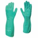 845-730-09 - SHOWA 730 Chemical-Resistant 15 Mil. thick Nitrile Coated Gloves,  (Per Dozen) Size:  Large,