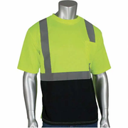 312-1250B-LY - ANSI Type R Class 2 Short Sleeve with Black Bottom