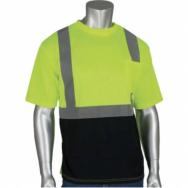 312-1250B-LY - ANSI Type R Class 2 Short Sleeve with Black Bottom