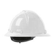 280-HP642RV-01:  PIP White Full Brim Ratcheting Type II / Class C Hard Hat. ANSI Z89.1-2014