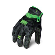 EXO2-MIG-06-XXL: Ironclad EXO Black/Green TPR Closure Cuff Impact Utility Glove. (1 Pair / 2XL)