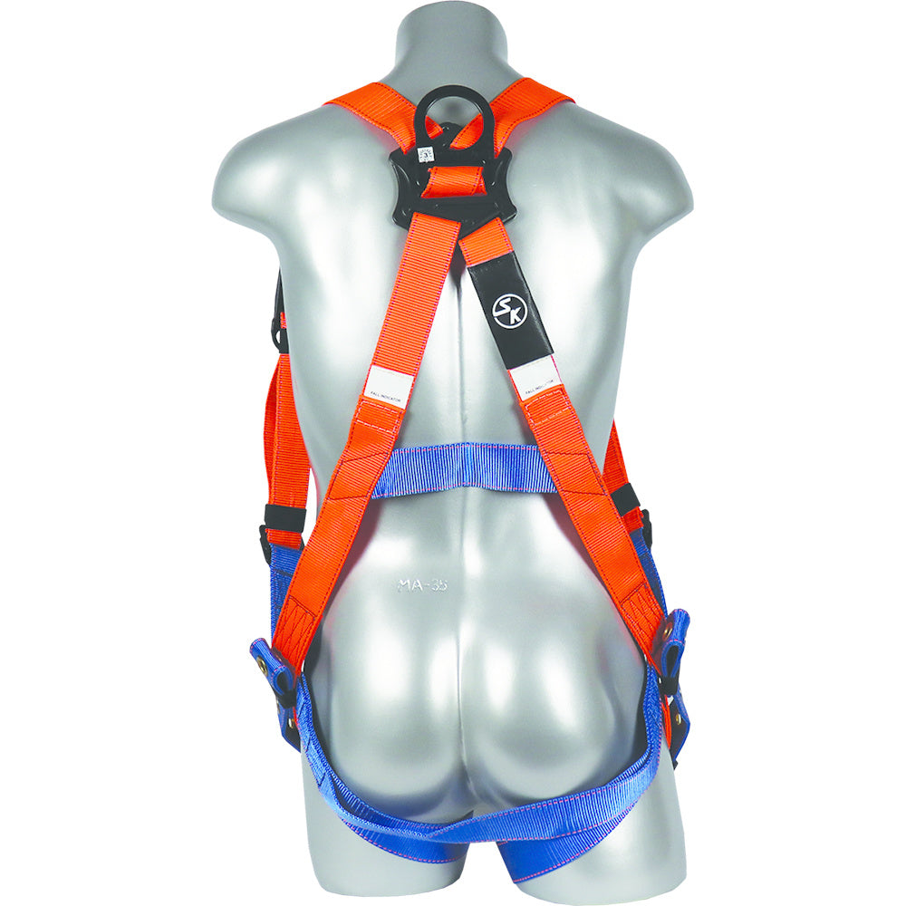 Arnés de cuerpo completo ajustable de 5 puntos Grizzly Economy con anillo D dorsal UF