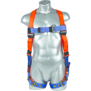Arnés de cuerpo completo ajustable de 5 puntos Grizzly Economy con anillo D dorsal UF