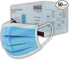 Mascarilla desechable de 3 capas, 50 por caja (MM005)