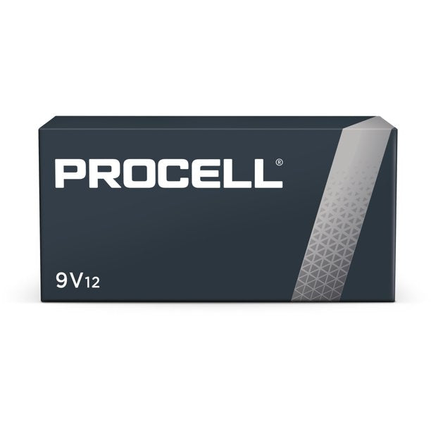 Pilas alcalinas no recargables de 9 V (paquete de 12) (243-PC 1604BKD)