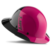 LIFT SAFETY DAX CARBON FIBER FULL BRIM 50/50 PINK AND BLACK HARD HAT