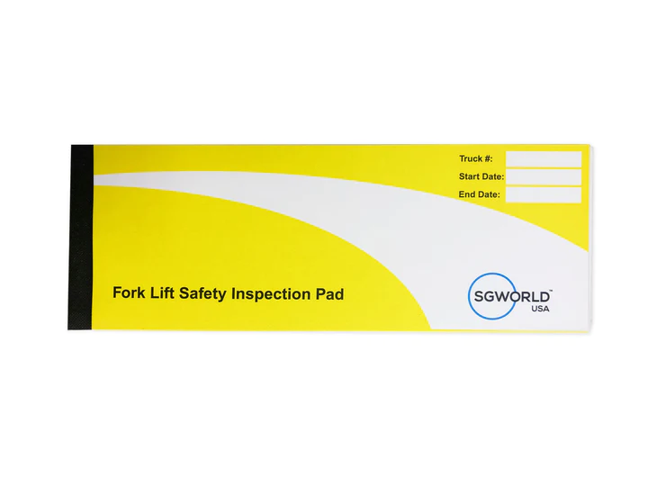 FT-KITPUS - Forklift Inspection Book Includes 30 Inspection Forms (2-Part Forms)