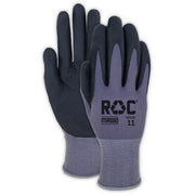 GP102 - Guantes de trabajo ligeros ROC de tejido a máquina con palma recubierta de espuma de nitrilo. (1 docena)