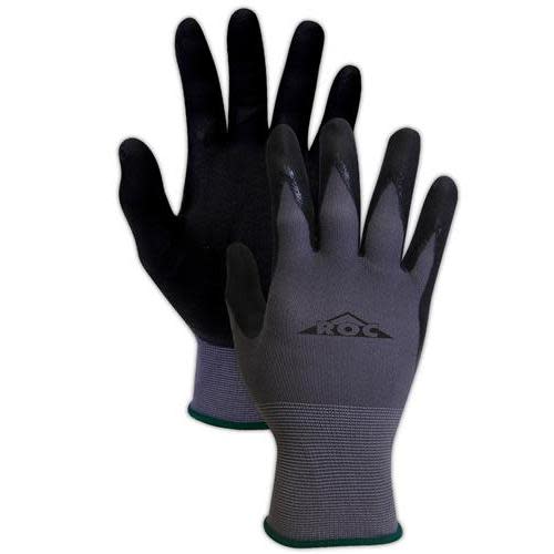 GP102 - Guantes de trabajo ligeros ROC de tejido a máquina con palma recubierta de espuma de nitrilo. (1 docena)