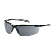 250-33-0021:  Rimless Gloss Black Frame, Gray Lens and Anti-Scratch/Anti-Fog Coating.