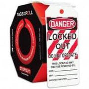 FT-TAR416 - DANGER LOCKED OUT TAGS BY ROLL  100CT