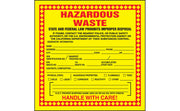 MHZWCAEVP - Hazardous Waste Label: Hazardous Waste (Chemical Properties) Adhesive Poly Sheet 25/pk