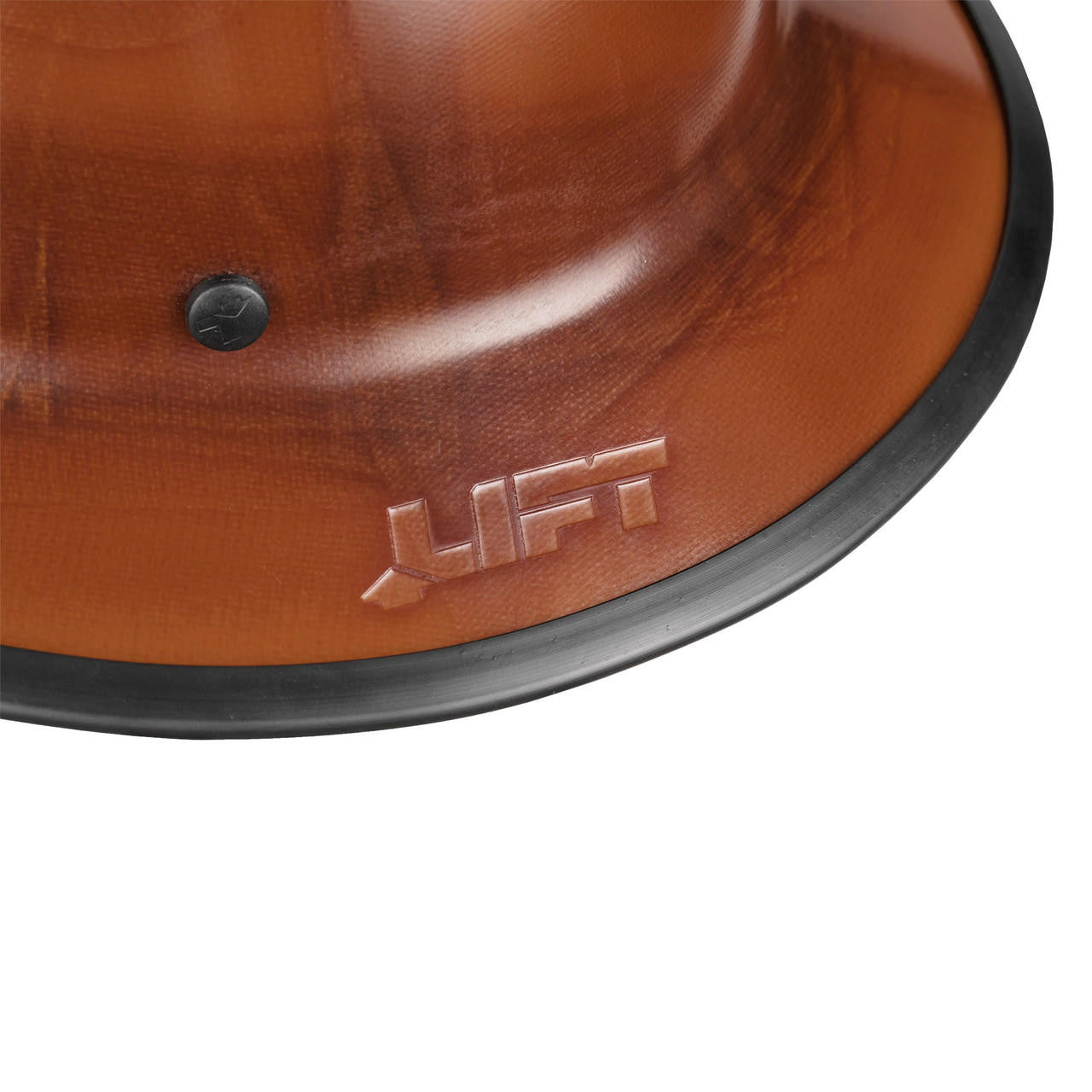 LIFT SAFETY EDGE GUARD PROTECTS BRIM OF DAX FULL BRIM HARD HAT.