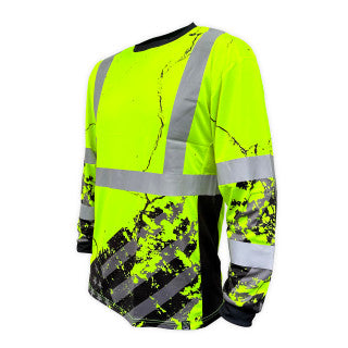 SS360° AMERICAN GRIT LONG SLEEVE SAFETY SHIRT. ANSI CLASS 3 / SIZE: XL