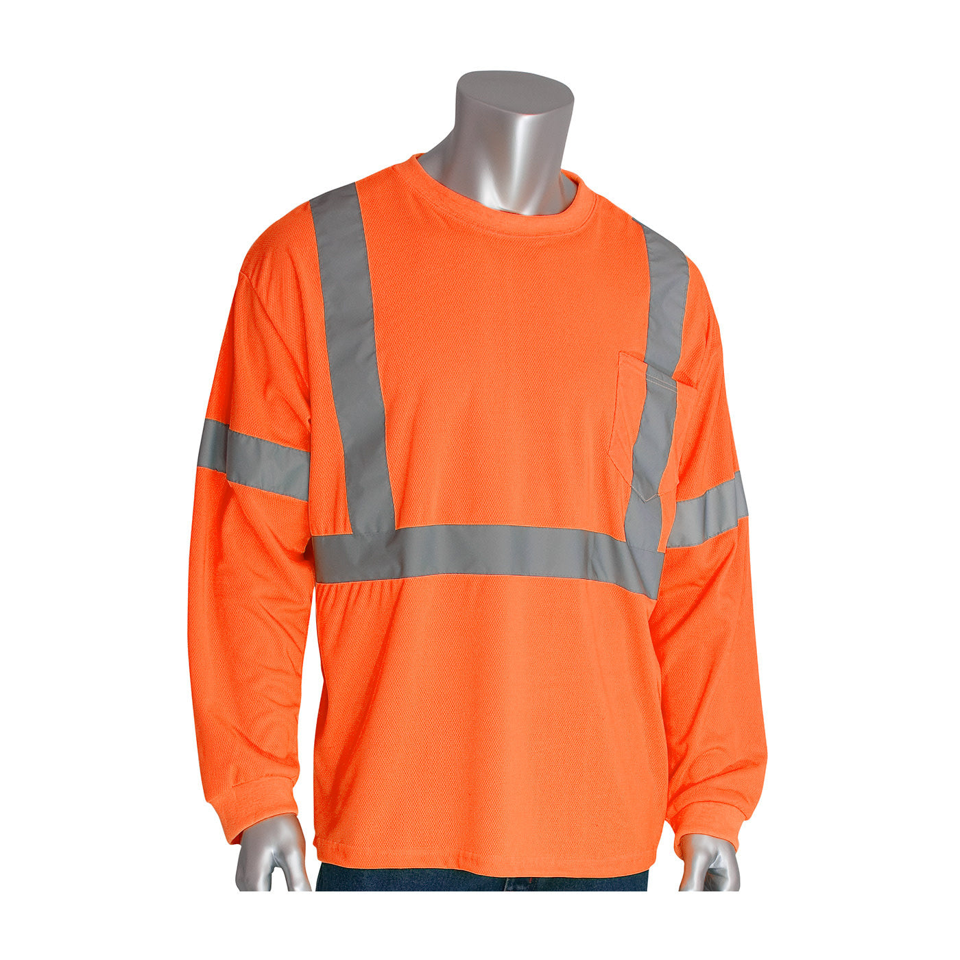 313-1300-OR - ANSI Type R Class 3 Long Sleeve T-Shirt